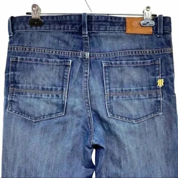 Tommy Hilfiger Jeans Slim Straight  Leg Dark Blue Denim Boys Size 18 - Picture 4 of 16